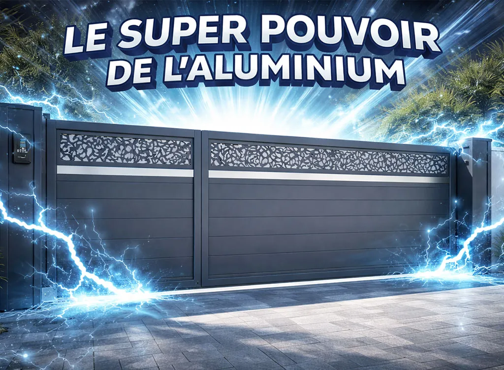 Pour le portail aluminium voici son super pouvoir