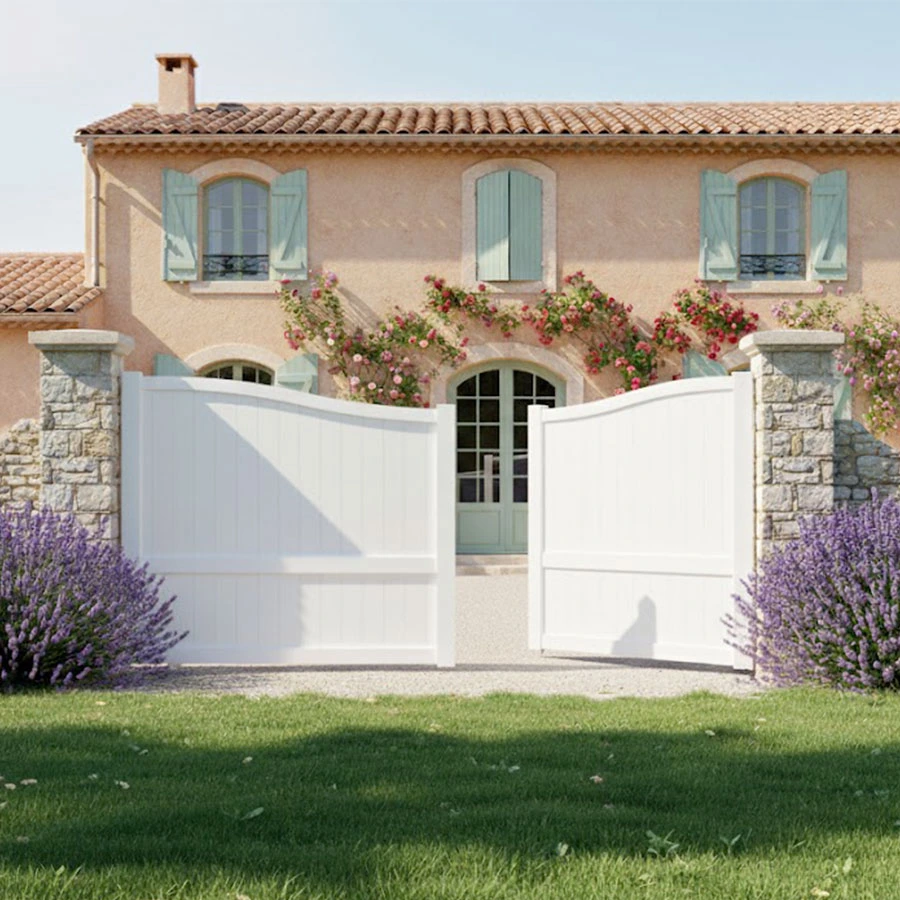 Portail en Aluminium à deux vantaux modèle PLATA