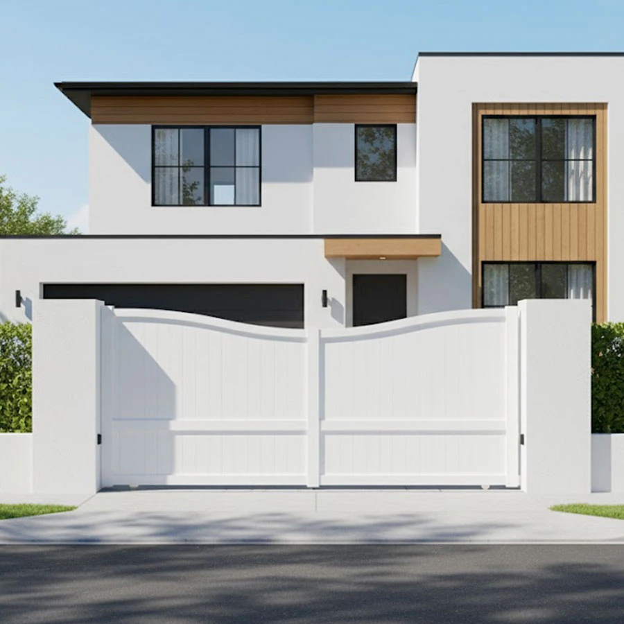 ici le vrai Portail Coulissant Motorisé en option