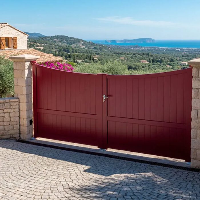 Portail aluminium GALAPE bordeaux face à la mer