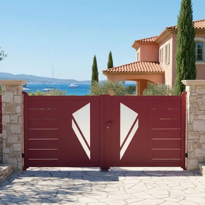 Portail aluminium PRIBI bordeaux face à la mer