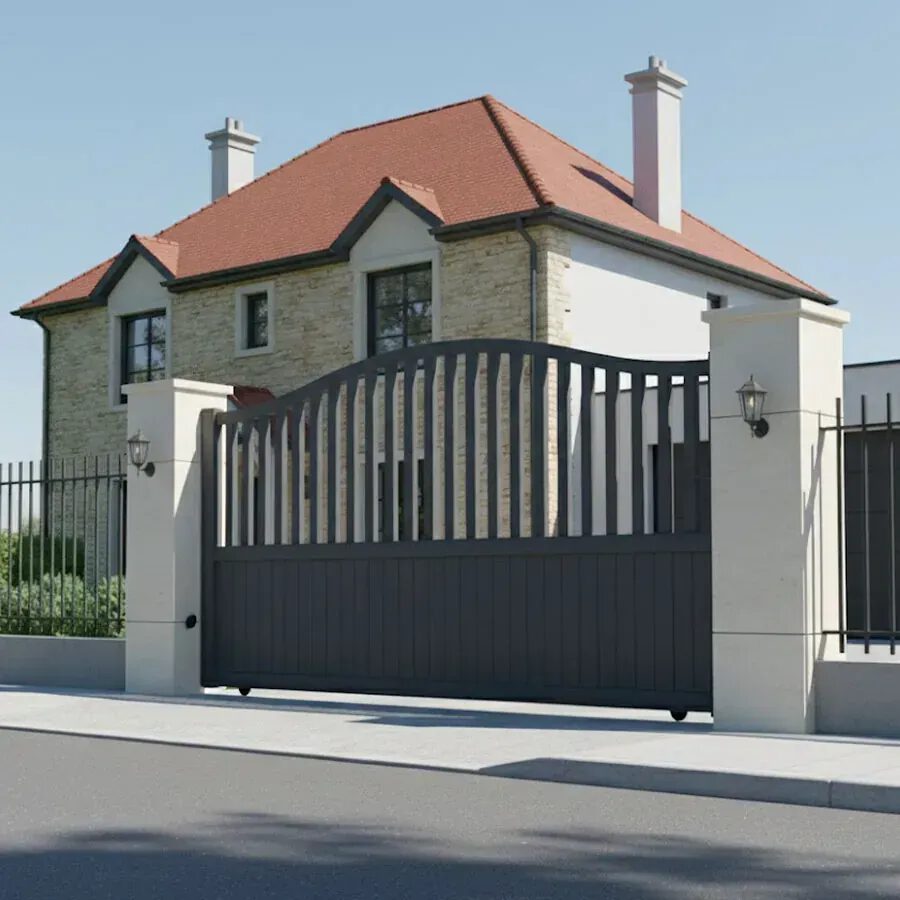 Portail coulissant LEV gris anthracite