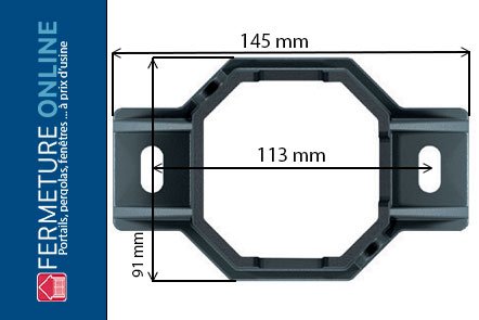 Cloture alu : dimensions de la platine