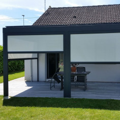 Store vertical toile pergola Soltis