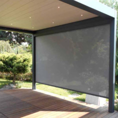 Store vertical toile pergola Tibelly