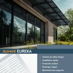 Auvent solaire photovoltaïque en aluminium