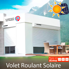 Volet roulant solaire autonome à motorisation Somfy