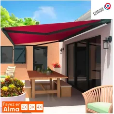 Store banne électrique avec coffre intégral