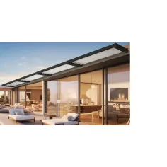 Auvent brise-soleil aluminium à lames orientables
