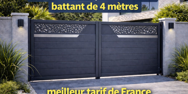 Portail alu battant 4m : le choix idéal pour votre entrée