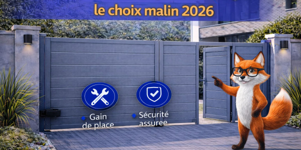 Portail alu battant portillon intégré : le choix malin 2026