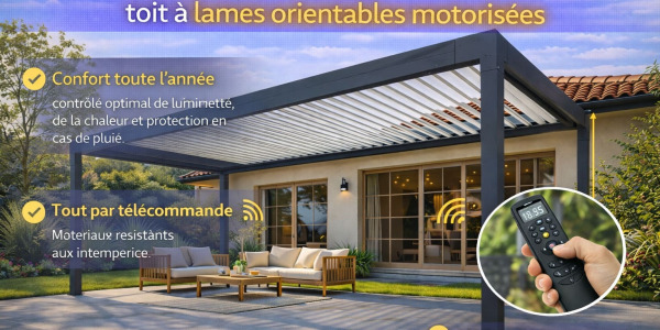 Pergola bioclimatique : votre nouvelle pièce de vie