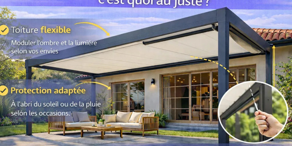 Pergola toile rétractable : votre espace modulable
