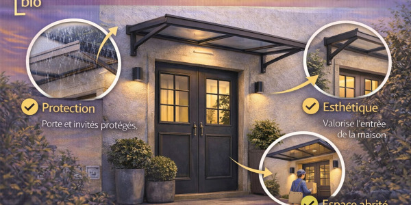 Auvent maison : choisir le modèle idéal pour votre entrée