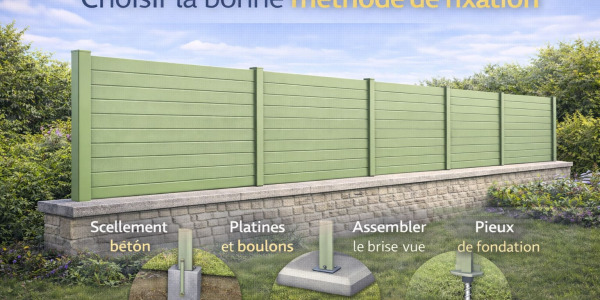 Réussir la pose de votre brise-vue en alu facilement