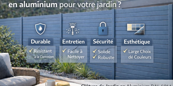 Prix clôture aluminium : budget et installation 2026
