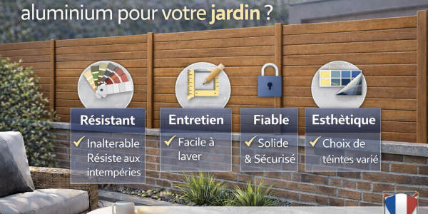 Clôture alu sur mesure : design, robuste et sans entretien