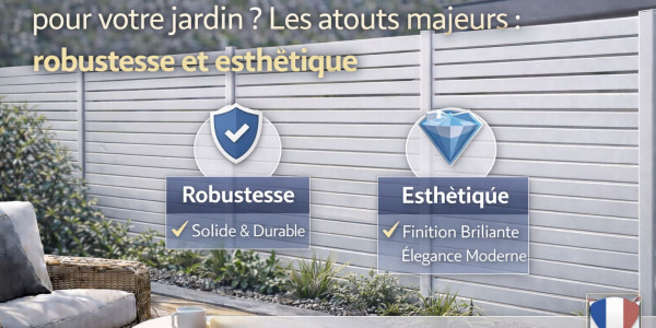 Clôture jardin aluminium : le choix esthétique et durable