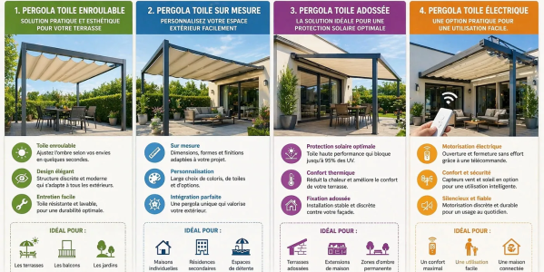 Pergola toile : profitez de votre espace extérieur en toute saison 