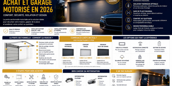 Achat et motorisation porte sectionnelle