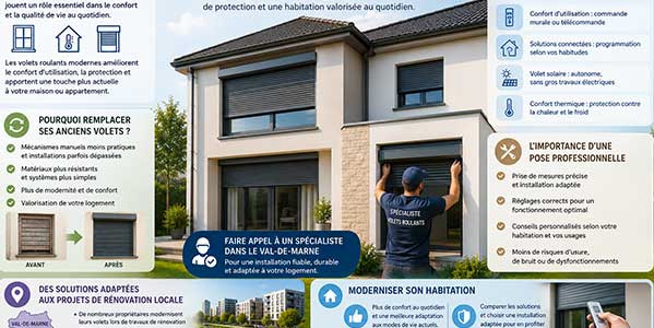 Pourquoi installer des volets roulants modernes lors d'une rénovation de maison ?