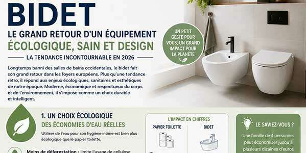 Le grand retour du bidet en Europe : entre économie d'eau et regain d'hygiène