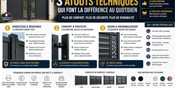 Pourquoi un portail coulissant en aluminium ?