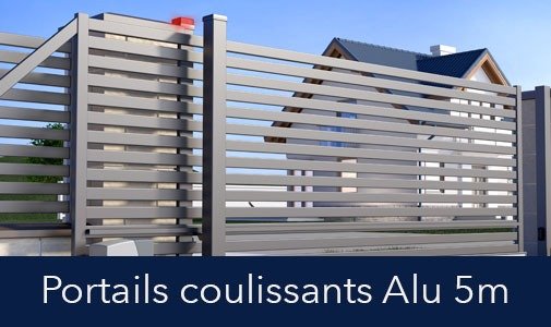 Portail Alu Coulissant 5m de longueur !